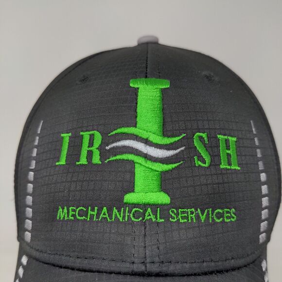 Cap America Golf Irish Mechanical Services Strapback Hat Black Adjustable - Picture 4 of 12